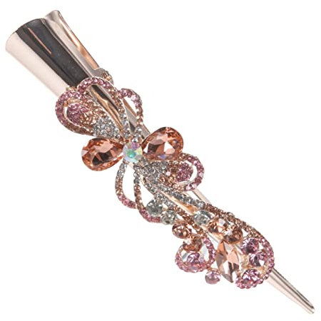 Beatifufu Pince à Cheveux Avec Strass Accessoire Rétro Pour Femmes Pour Coiffer Les Cheveux Épais Ou Fins Convient Pour Maquillage Coiffure