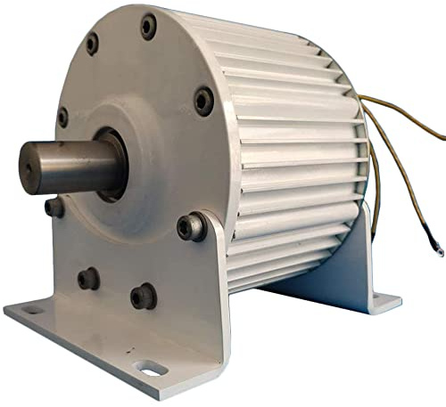 KX-ENERGIE 2000W 48V Generador de imán permanente 500 RPM en tres fases Aerogeneradores alternador generador de turbina eólica de agua DIY (48, Voltios)