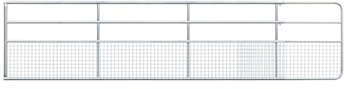 VOSS.farming Weidetor 4-5m verstellbar, 110cm hoch, Stalltor, Eingangstor, verzinkt, Koppeltor