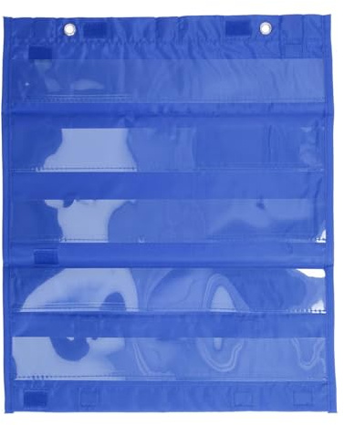 Sarini Tabelle tascabili magnetiche 5 File di Tasche Trasparenti Mini tabelle tascabili bifacciali per attività Scolastiche a casa con magneti integrati per Un Facile Fissaggio