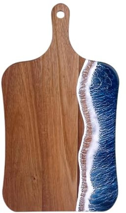 MagiDeal Tagliere in resina di legno Tagliere Motivo a onde Versatile Facile da riporre Tagliere per carne Taglieri per salumi