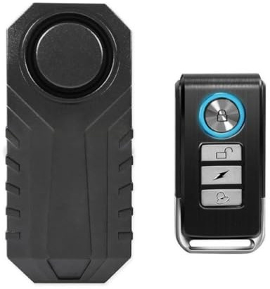 GBZIJIE Motorradschloss,Motorrad Schloss Fernbedienung elektrische Fahrrad-Sicherheit Anti-Diebstahl-Vibrationssensor Elektro-Zubehör Fahrrad-Lautsprecher