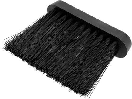 Mikikit Spazzola per la pulizia del Scopa per scopa da sostituzione testina di ricambio per spazzole per spazzole per caminetti plastica Black