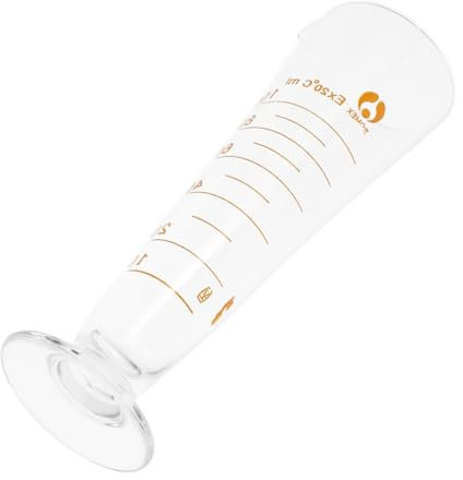 Zerodeko Taza Medidora De Laboratorio Vaso Triangular Vaso Medidor De Vidrio Equipo De Laboratorio Para Experimentos Científicos y Tareas De Medición El Hogar