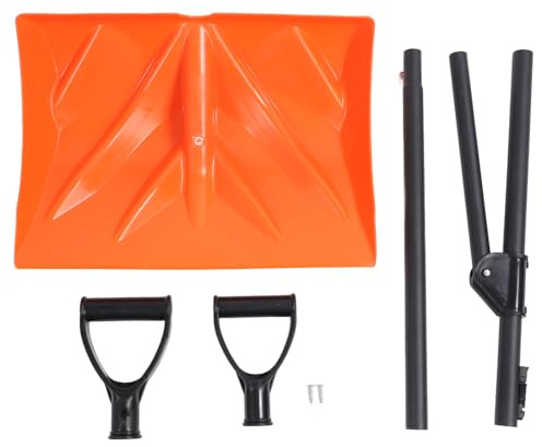 Schneeschaufel Dual Zweck Hochleistungsanstrengungen sparen tragbare Anti -Schlupf -Griff -Schnee -Entfernung Schaufel für Garten im Freien Winter PP Eisenmaterial 78.66lB