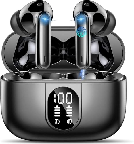 Csasan AI Kopfhörer Übersetzer, 3-in-1Bluetooth 5.3 Echtzeit Sprachübersetzer Kopfhörer mit 164 Sprachen/6 Übersetzungsmodi, 40Std Übersetzer Ohrhörer mit ENC Mic und App für Business Schwarz