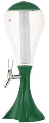 ZWQXZX Dispensador de Bebidas Jugo Dispensador De Cerveza Sheer De 3 L con Tubo De Hielo Extraíble Recipiente(Grün)