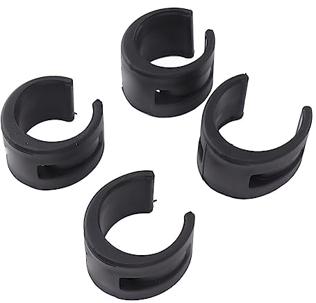 Bonbela 4pcs Cadena de Bicicleta Protector Protector de Bicicleta Guardia Guardia Collisión Protección de Anillo de Protección de Goma de para de Carretera Negro