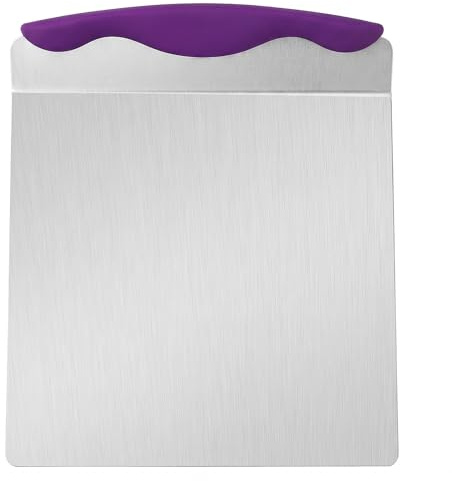 Stainless Steel Pizza Tray, Large Cake Lifter with Ergonomic Handle, Non-Slip Pizza Shovel, Multi-Use Dough Transfer Peel for Bakers, Convenient Baking Tool for Cakes, Pizzas, Breads, Pastries