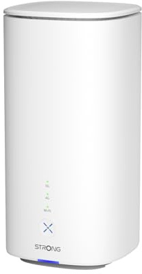 STRONG 5G WiFi Router Tarjeta SIM, Wi-Fi 7 BE3600 con módem Qualcomm Dragonwing 5G, WiFi sin fibra de vidrio hasta 3,6 Gbps, puertos Gigabit WAN/LAN, NFC One-Tap, conmutación por error WAN, color