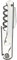 Genware NEV-3016 Corkscrew, Waiters Friend, 110 mm, Long