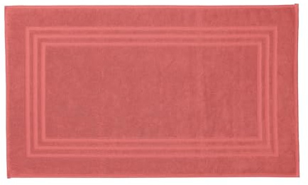 Kleine Wolke Frottiervorleger Lodge Marsala 50 x 80 cm | OEKO-TEX zertifiziert, 800 g/qm, vegan ohne tierische Bestandteile hergestellt, bei 60° C waschbar, 100% Baumwolle