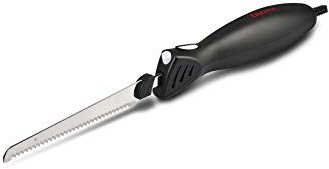 Girmi CT10 Coltello Elettrico, 45 W, Motore DC, 2 Set di Lame, Nero
