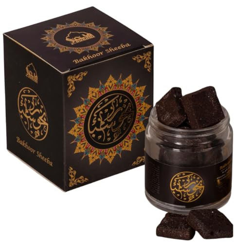 Bakhoor Sheeba, Yemeni Oud Bakhoor by Dukhni | Luxury Ramadan Gifts for Muslim men & women, Eid Hamper | Traditional Arabic Oudh Bakhour Incense | 40 gram jar to scent your home, clothes and hair | 40g Agarwood Incense | Fruity Bakhour Aroma | Long Lasting Fragrance | Use on charcoal, candle or electric bakhoor burner