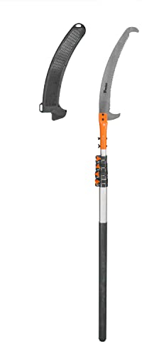 BRADAS - KT-V1501-300 Profi-Säge mit verstellbarem Griff 135-300 cm, Ausziehsäge für Baumsäge, Mehrzwecksäge für Handbearbeitung, Sägeblattlänge 36 cm