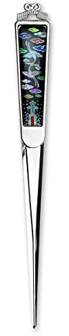 Envelope Opener Cutter Knife – 168mm Decorative Letter Opener for Envelopes, Boxes, Packages – Premium Rustproof Iron Letter Opener – Anti-Fingerprint Treatment (King's Mark)