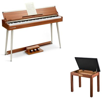 Donner DDP-80 PLUS Digital Piano+Donner Piano Bench with Storage