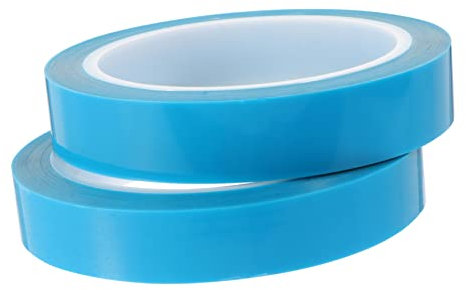 Homoyoyo Pet Blue Refrigerator Tape 20mm x 50m 2 Rolls Self-adhesive Door and Drawer Fixed Tape for Air Conditioner and Freezer Installation, Silent Non-residue, Temporary Holding Solution