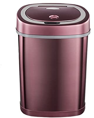 Poubelle Poubelle D'induction Automatique Intelligente En Acier Inoxydable Intérieure Can Salon Chambre À Coucher Cuisine Salle De Bain Poubelle 12L / 15L Conteneur De Stockage Des Déchet(B,12l)