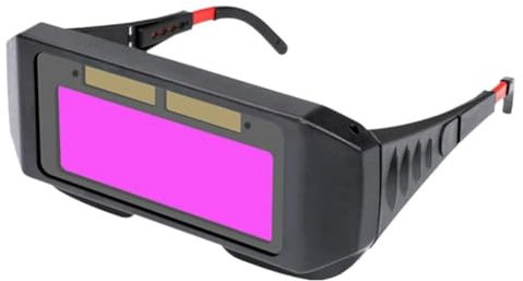 HFSAZJ Occhiali da saldatura oscuramento automatico, occhiali da saldatura, oscuramento automatico, occhiali da saldatore con ombra regolabile, occhiali di sicurezza auto oscuranti
