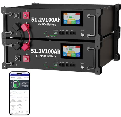 LiFePO4 Batterie 48V 200Ah Solarbatterie, CYCCLEVOLT Energiespeicher 10kWh Akku, RS485 und CAN Anschluss, großes Display, 200A intelligentes BMS, perfekt für Solaranlagen Netzunabhängige, Photovoltaik