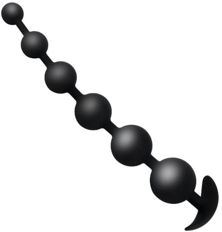 GKLWEJ Palline Anali, plug anale in silicone con palline anali con 6 palline anali, dildo anale, barella anale, plug anali con catena anale, giocattoli sessuali per uomini e donne