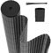 Hebitod Esterilla de protección visual de PVC, 140 x 1000 cm, protección visual estándar, triple refuerzo interior, jardín, balcón, terraza, valla de privacidad con bridas, revestimiento de balcón,