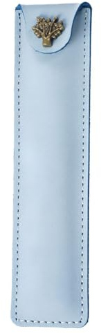 DONGKER Astuccio per Penne Pelle, Porta Penna Vintage con Bottone a Pressione, Portapenne per Uomo, Donna, Lavoro, Ufficio