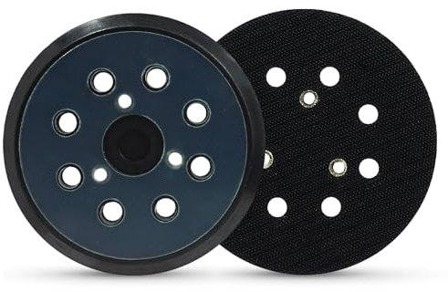 2Pack 5 Inch 8 Hole Replacement Sander Backing Pad, 125mm Sanding Discs with Hook & Loop 3 Screw Orbital Sander Accessories for Makita Random Orbital Sanders BO5041 BO5031 BO5040 BO5012 BO5020 BO5021