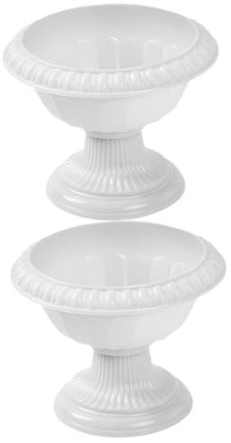Vaguelly 2stücke Römischer Blumenpot Vintage Pflanzer Aus Kunststoff Für Hochzeiten Elegante Urne Als Dekoration Für Zuhause Und Besondere Anlässe