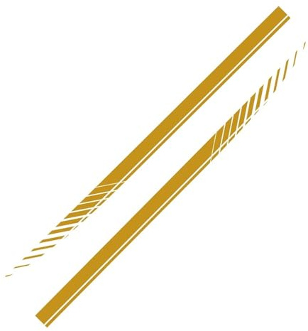 Faldón Lateral Pegatinas Universales PVC para Puerta Coche, Tiras Vinilo con Estilo, Calcomanías para Faldones Laterales, Decoración Car Side Faldón(Matt Yellow)