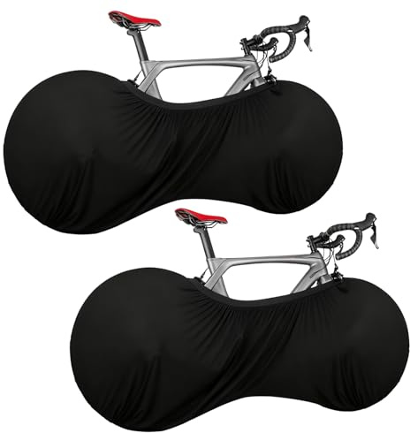 YYTECH 2 fundas negras para bicicleta, lavables y lavables, para bicicletas de montaña y carreras