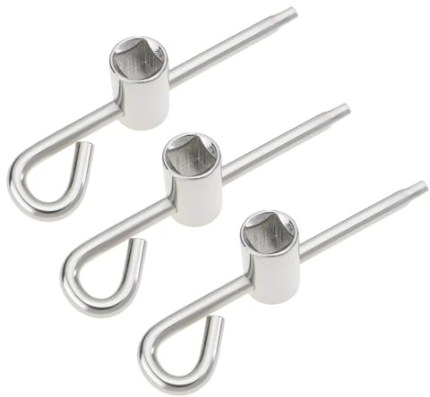 eMagTech Llave de Purga de Radiador de Acceso Trasero 3 Unidades Herramienta de Válvula de Ventilación de Aire de 5 X 5 Mm para Equipos