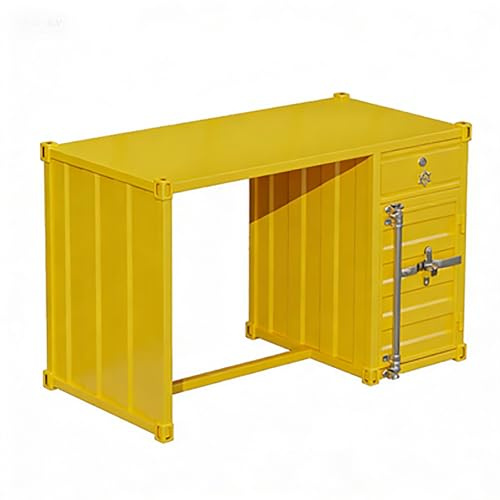 Receptionsskrivbord med låsbar låda – multifunktionell främre räknare för hemmakontor, studio, detaljhandel och co-arbetsutrymme, robust metallkonstruktion (A,120 x 60 x 75)