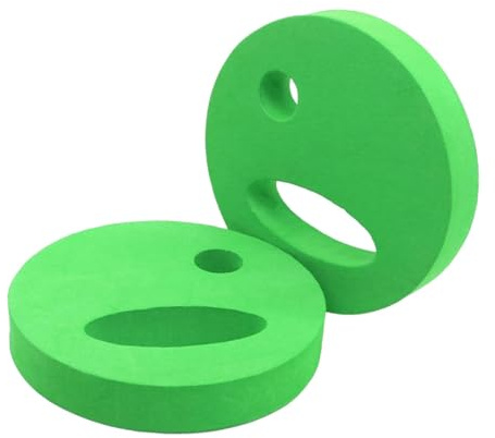 Wswqop Set di 2 Dischi per Esercizi Acquatici per Piscina, Resistenza, Fitness, Galleggiamento, Facili da Impugnare, Attrezzatura Aerobica, Disco da Nuoto, Verde