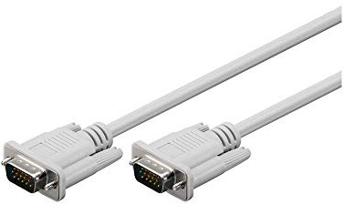 Goobay CAK VGA 500 15M/15M 5m cable VGA VGA (D-Sub) - Cables VGA (5 m, VGA (D-Sub), VGA (D-Sub), Macho/Macho)