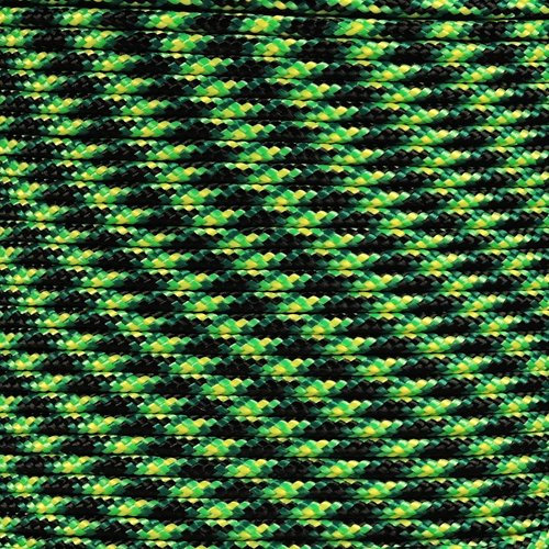 Paracord Planet Fußschlaufen 3 m, 7,6 m, 15,2 m und 30 m aus 425 Paracord (3 mm) aus 100 % Nylon für Taktik, Handwerk, Survival, allgemeine Verwendung und vieles mehr!, Decay, 100 Feet