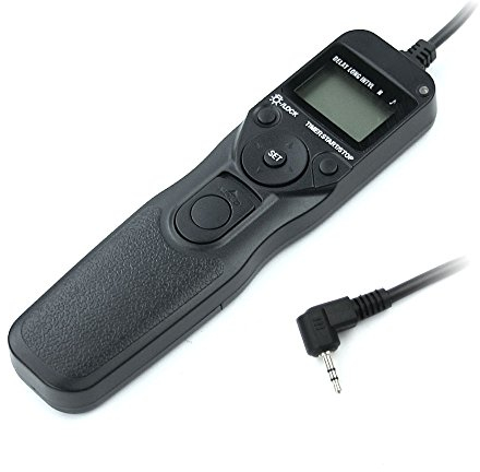 subtel Camera remote control compatible with Canon EOS R6 2000D 80D 800D 200D 700D 70D 600D 60D 1100D, Cable shutter release with timer RS-60E3 CS-205 TC-60E3 Shutter release Remote Trigger