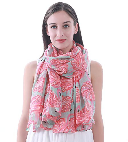 Lina & Lily damhalsduk med flamingo motiv, Turkos, En Storlek