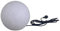 Trango Boule de jardin 300G IP65 en aspect pierre de granit de 30 cm de diamètre *NATURE* avec câble d'alimentation IP44 de 5 mètres avec 1x douille E27, boule lumineuse, lumière extérieure