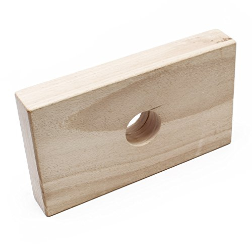 Wiltec Blocco in Legno di Ricambio per torchio Frutta da 12-18 l, per Vite Senza fine