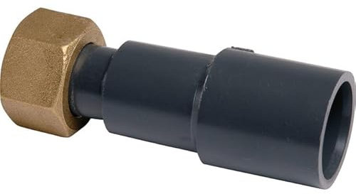 Raccord union PVC pression noir droit F 2 Femelle Ø 63 mm Girpi