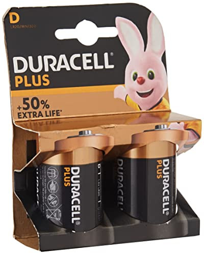 Duracell Lot de 2 piles D