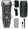 Wahl Lifeproof Plus Wet/Dry Men's Electric Shaver, Beard and Face Shaving, Flex Foil, Fully Waterproof, Easy Clean, Rubber Grip, LED Power Display