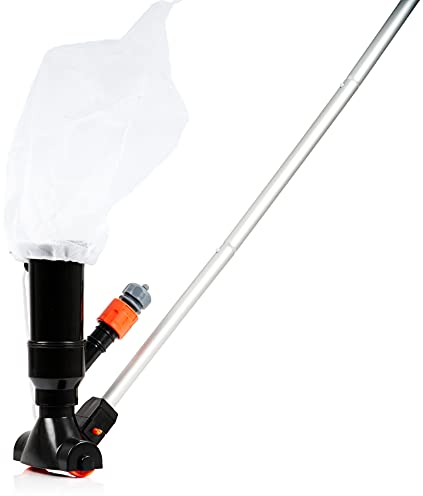 Zelsius Aspirapolvere per piscina con asta telescopica | Aspirapolvere per piscina Venturi per tubo da giardino | aspiratore per piscina senza elettricità, aspiratore per pavimenti