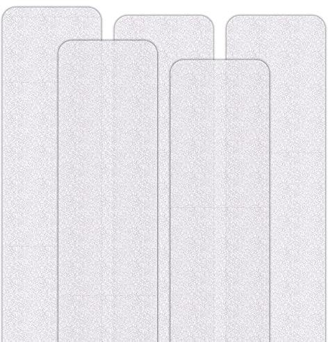 SeKi Strisce antiscivolo 5 pezzi 75 x 15 cm trasparente per scale, doccia, vasca da bagno – autoadesive, adatto per piedi nudi, classe di antiscivolo R9 secondo DIN 51130; nastro antiscivolo