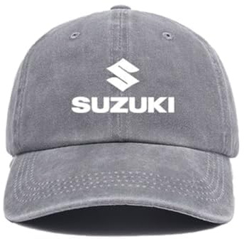 FBVVYTK Auto Baseballkappe, Für Suzuki Unisex Sport Sonnenhut Männer Frauen Verstellbare Baseball Cap Mütze Schiebermütze,E-S