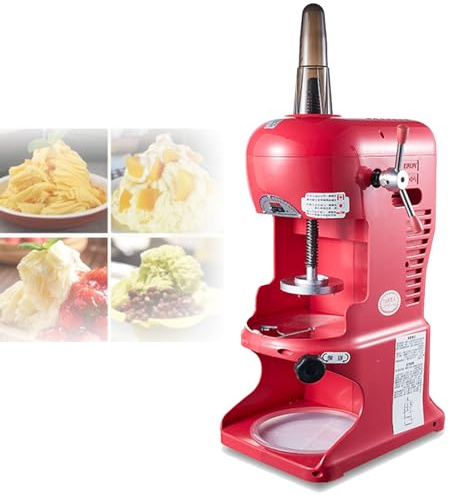 Macchina per tritare il ghiaccio commerciale, 350 W, macchina per tritare i cubetti di ghiaccio, macchina per tritare il ghiaccio commerciale per bar, negozi di tè e caffè, hotel, ristoranti,Pink