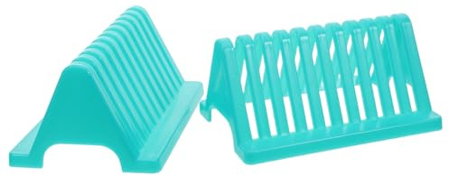 Amosfun 2 Stück Mikroskop -Objektträgerhalter Mikroskopschlittenspeicherhalter Lagerregal drying rack Green
