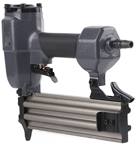 Haofy Pistolet à Clouer Pneumatique Durable F50, Agrafeuse à Air Puissante pour le Travail du Bois, Ligne de Production de Matériel de Meubles